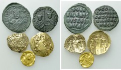 5 Byzantine Coins; Including Gold.