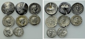 8 Ancient Silver Coins.