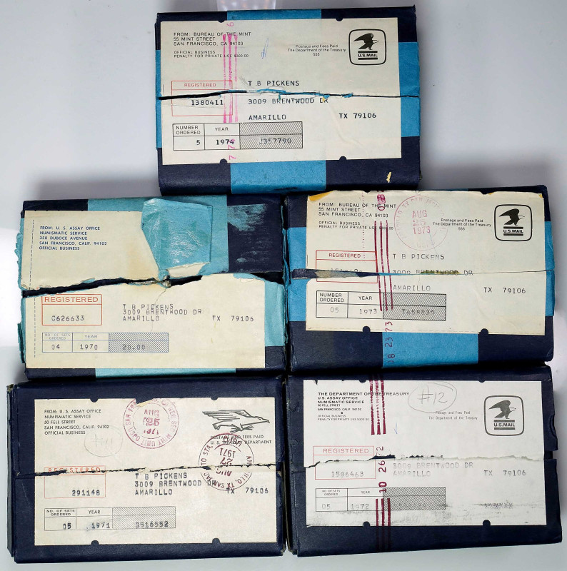 Lot of (29) Proof Sets, 1968-1974. (Uncertified).

All sets are housed in the ...