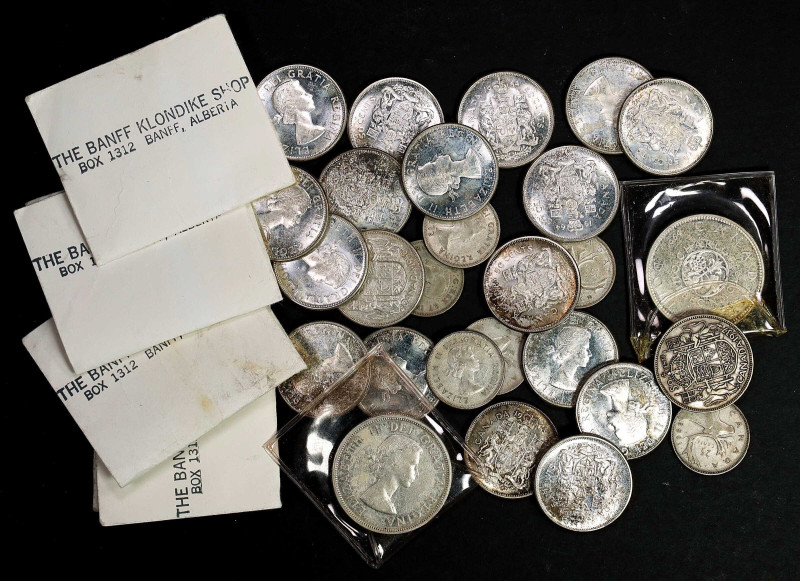 Canada. Lot of (31) Silver Coins. (Uncertified).

0.800 fine, 10.2 ounces ASW....