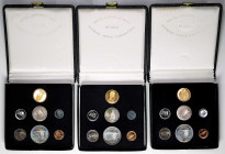 Canada. Lot of (3) Complete Six-Piece 1967 Proof Sets. (Uncertified).

Each set includes: cent; 5 cents; 10 cents; 25 cents; 50 cents; and gold 20 d...