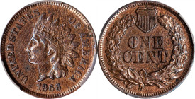 1866 Indian Cent. AU Details--Cleaned (PCGS).

PCGS# 2085. NGC ID: 227P.

Ex Joseph J. Haney Collection.

Estimate: $ 150