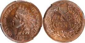 1870 Indian Cent. Bold N. MS-63 BN (PCGS).

PCGS# 2097. NGC ID: 227U.

Ex Joseph J. Haney Collection.

Estimate: $ 545