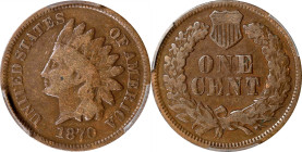 1870 Indian Cent. Shallow N. VG-10 (PCGS). CAC.

PCGS# 2097. NGC ID: 227U.

Ex Joseph J. Haney Collection.

Estimate: $ 100