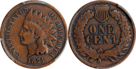 1871 Indian Cent. Bold N. Fine Details--Cleaned (PCGS).

PCGS# 2100. NGC ID: 227V.

Ex Joseph J. Haney Collection.

Estimate: $ 100