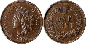 1874 Indian Cent. AU-58 (PCGS).

PCGS# 2118. NGC ID: 227Z.

Ex Joseph J. Haney Collection.

Estimate: $ 135