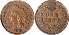 1876 Indian Cent. EF-40 (PCGS).

PCGS# 2124. NGC ID: 2283.

Ex Joseph J. Haney Collection.

Estimate: $ 140