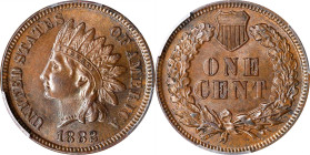 1882 Indian Cent. MS-63 BN (PCGS). CAC.

PCGS# 2142. NGC ID: 2289.

Ex Joseph J. Haney Collection.

Estimate: $ 85