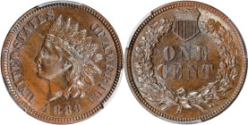 1883 Indian Cent. MS-63 BN (PCGS).

PCGS# 2145. NGC ID: 228A.

Ex Joseph J. Haney Collection.

Estimate: $ 100