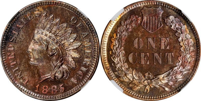 1885 Indian Cent. Proof-64 BN (NGC).

PCGS# 2342. NGC ID: 22A6.

Estimate: $...