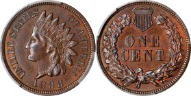 1888 Indian Cent. MS-64 BN (PCGS). CAC.

PCGS# 2166. NGC ID: 228G.

Ex Joseph J. Haney Collection.

Estimate: $ 195