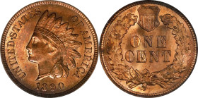 1890 Indian Cent. MS-64 RB (NGC). CAC.

PCGS# 2176. NGC ID: 228J.

Estimate: $ 200