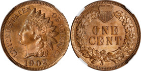 1902 Indian Cent. MS-63 RB (NGC).

PCGS# 2212. NGC ID: 228X.

Estimate: $ 100