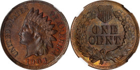 1903 Indian Cent. MS-63 RB (NGC).

PCGS# 2215. NGC ID: 228Y.

Estimate: $ 65