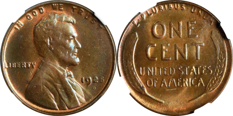 1925-D Lincoln Cent. MS-65 BN (NGC).

PCGS# 2561. NGC ID: 22CG.

Estimate: $...