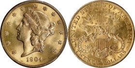 1904-S Liberty Head Double Eagle. MS-64 (PCGS). Retro OGH.

PCGS# 9046. NGC ID: 26CZ.

Estimate: $ 2240