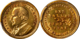 1903 Louisiana Purchase Exposition Gold Dollar. McKinley Portrait. AU Details--Ex Jewelry (PCGS).

PCGS# 7444. NGC ID: BYLE.

Estimate: $ 300