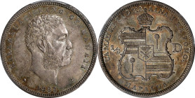 1883 Hawaii Half Dollar. AU-58 (PCGS).

PCGS# 10991. NGC ID: 2C5B.

Estimate: $ 570