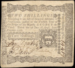 PA-156. Pennsylvania. April 3, 1772. 2 Shillings. Very Fine.

From the Estate of Graydon Lee Cook.

Estimate: $150 - 200