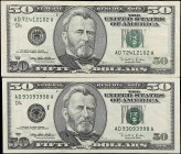 Lot of (2) Fr. 2126-D. 1996 $50 Federal Reserve Notes. Cleveland. Very Fine. Offsets.

Estimate: $200 - 300