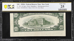 Fr. 2011-B. 1950A $10 Federal Reserve Note. New York. PCGS Banknote Very Fine 25. Misalignment Error.

Estimate: $150 - 250