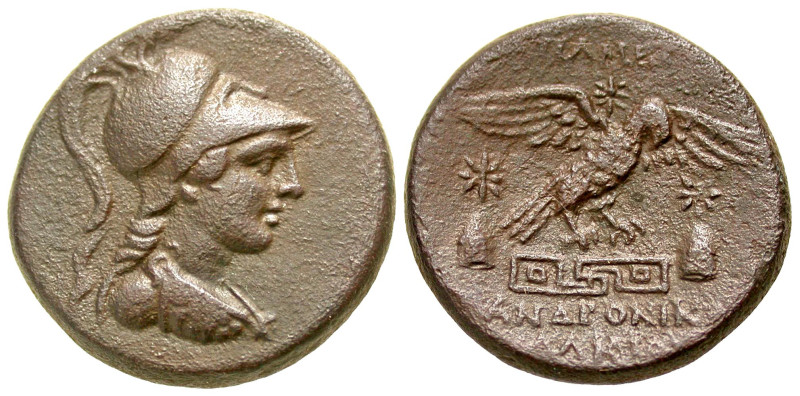 "Phrygia, Apameia. Ca. 88-40 B.C. AE 22 (22.2 mm, 8.28 g, 12 h). Bust of Athena ...