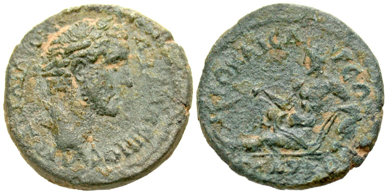 "Lydia, Hierocaesarea. Antoninus Pius. A.D. 138-161. AE 20 (20.2 mm, 4.74 g, 6 h...