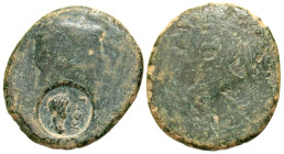 "Phrygia, Cotiaeum. Antoninus Pius. A.D. 138-161. AE 21 (21.3 mm, 4.17 g). Countermarked issue. Laureate head right, KOTI ro right; all within incuse ...