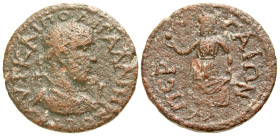 "Pamphylia, Perge. Gallienus. A.D. 253-268. AE decassarion (30.5 mm, 17.67 g, 6 h). ΑΥΤ ΚΑΙ ΠΟ ΛΙ ΓΑΛΛΙΗΝΟ ЄΒ, laureate, draped and cuirassed bust of ...