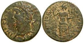 "Pisidia, Antiochia. Septimius Severus. A.D. 193-211. AE 21 (20.5 mm, 4.59 g, 6 h). Struck ca. A.D. 202. IMP CAES L SEP SEV PERT AVG (or similar), lau...