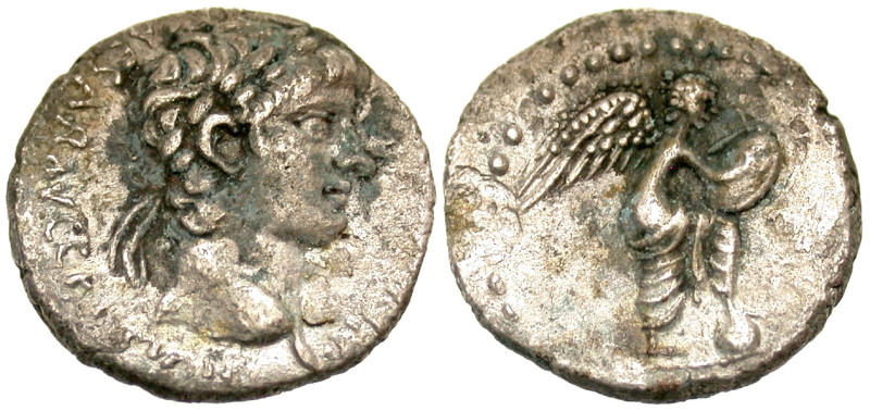 "Cappadocia, Caesareia-Eusebia. Nero. A.D. 54-68. AR hemidrachm (14.3 mm, 1.59 g...