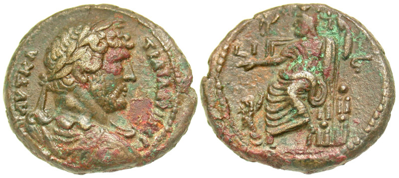 "Egypt, Alexandria. Hadrian. A.D. 117-138. BI tetradrachm (26.2 mm, `13.26 g, 12...