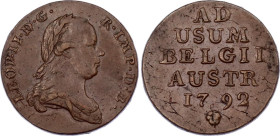 Austrian Netherlands 1 Liard / Oord 1792
KM# 52, N# 28676; Leopold II; XF/AUNC