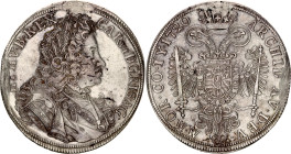 Bohemia 1 Taler 1720 FS
KM# 700, Dav. 1081, N# 91191; Silver; Karl VI; Prague Mint; XF Unmounted
