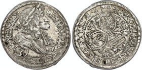 Austria 3 Kreuzer 1700 IA
KM# 1115, N# 26235; Silver; Leopold I; Graz Mint; XF-
