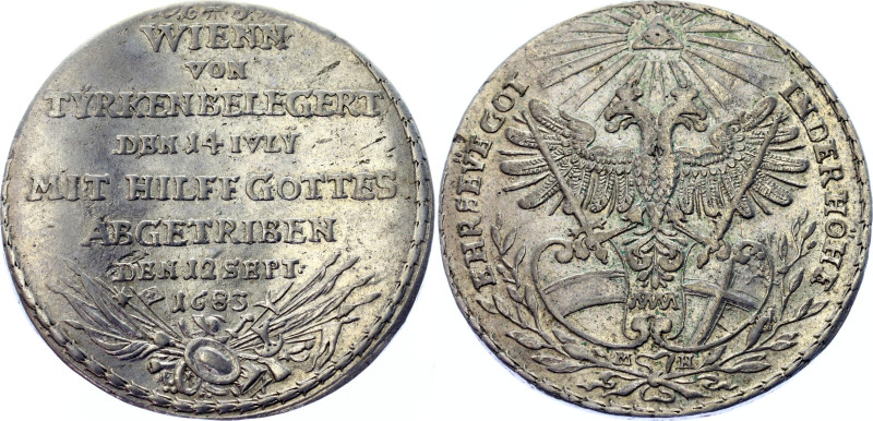 Austria Silver Medal On the Second Turkish Siege of Vienna 1683
Hirsch# 20; Sil...