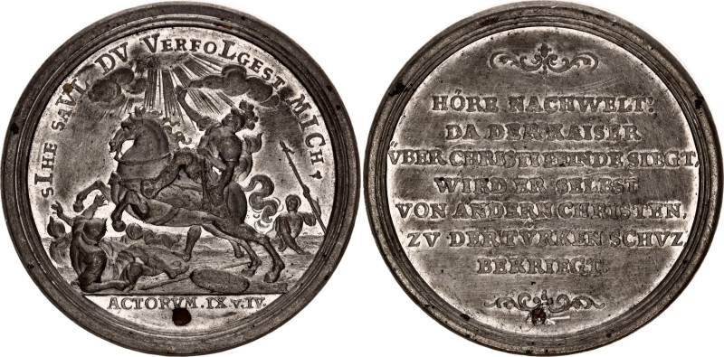 Austria WM Medal "The Cessation of Hostilities with Turkey and France" 1717
Jul...