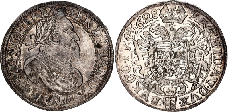 Austria 1/2 Taler 1628 Λ
KM# 514, N# 165599; Silver; Ferdinand II; Vienna Mint;...