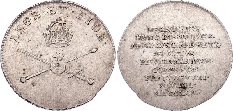 Austria Silver Coronation Medal 1790
Leopold II; Coronation of Holy Roman Emper...