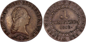 Austria 1 Kreuzer 1812 G
KM# 2112, N# 7097; Franz I; XF