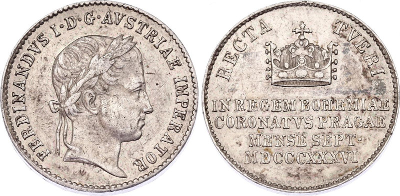 Austria Silver Coronation Medal 1836 Big
Silver 5.47 g., 20 mm.; Coronation of ...