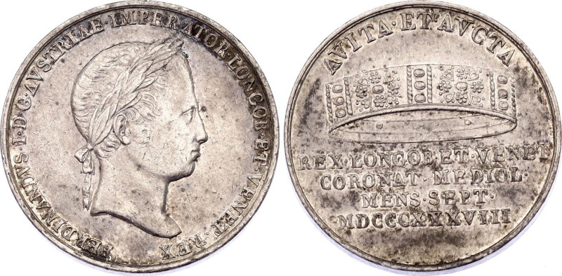 Austria Silver Medal "Coronation of Ferdinand I in Milan" 1838
Hauser 41; Mont....