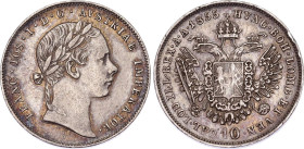 Austria 10 Kreuzer 1855 A
KM# 2203, N# 33458; Silver; Franz Joseph I; AUNC, with edge rick