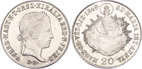 Hungary 20 Krajczar 1848 KB
KM# 422, N# 18828; Silver; UNC