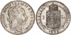 Hungary 1 Forint 1878 KB
KM# 453.1, ÉH# 1464a, H# 2138, Adamo# M15, N# 4736; Silver; Franz Joseph I; Kremnitz Mint; XF