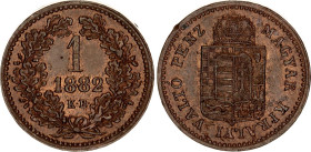 Hungary 1 Krajczar 1882 KB
KM# 458, ÉH# 1483, Adamo# M4.1, N# 7206; Copper; Franz Joseph I; Kremnitz Mint; UNC