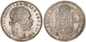 Hungary 1 Forint 1881 KB
KM# 465, N# 22710; Silver; Franz Joseph I; XF/AUNC