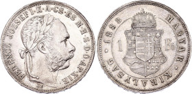 Hungary 1 Forint 1883 KB
KM# 469, N# 26846; Silver; Franz Joseph I; AUNC/UNC