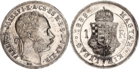 Hungary 1 Forint 1883 KB
KM# 469, N# 26846; Silver; XF