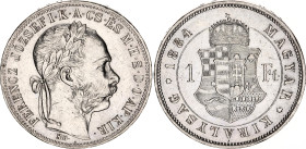 Hungary 1 Forint 1884 KB
KM# 469, N# 26846; Silver; Franz Joseph I; XF/AUNC